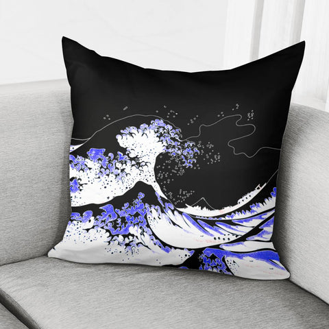 Image of The Great Wave Off Kanagawa Pillow Cover