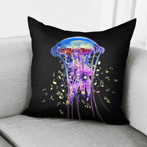 Image of Jellyfish And Music Pillow Cover