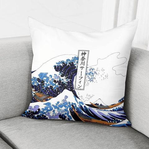 Image of The Great Wave Off Kanagawa Pillow Cover