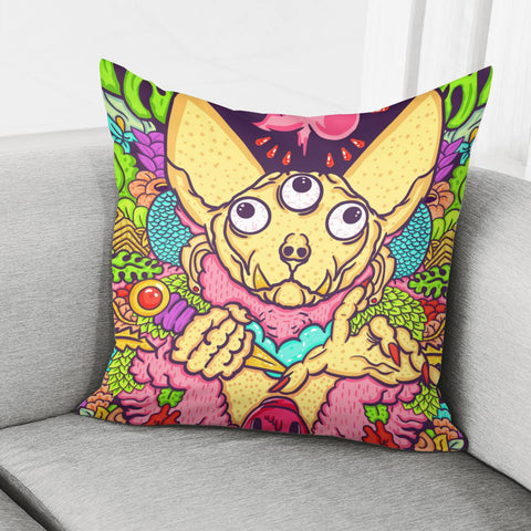 Image of Monster Cat Pillow Cover