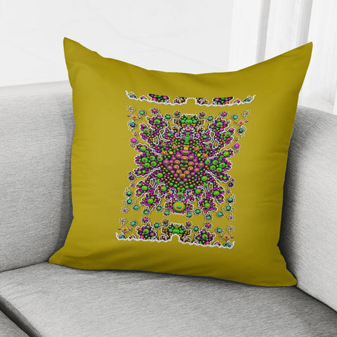 Image of Ornate Dots And Colors Pillow Cover