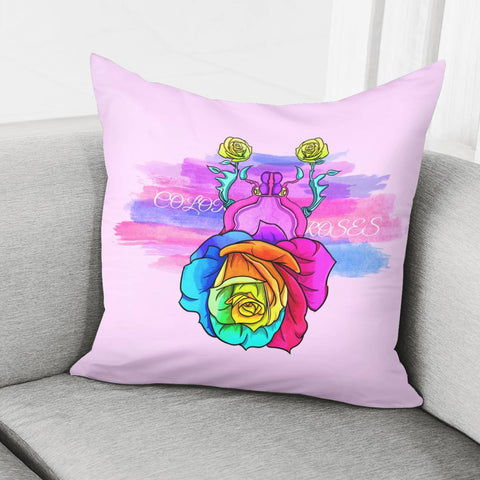 Image of Beetle And Rose Pillow Cover