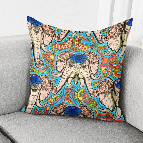 Image of Double Elephant Pillow Cover