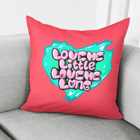 Image of Love Slogan Pillow Cover