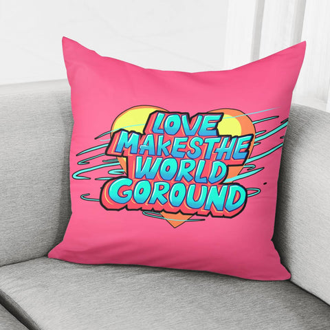 Image of Love Slogan Pillow Cover