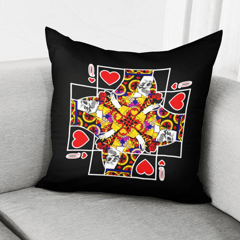 Image of Queen Of Hearts Q Pillow Cover