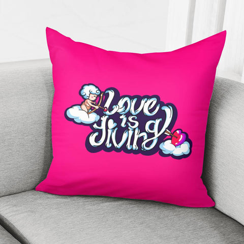 Image of Love Slogan Pillow Cover