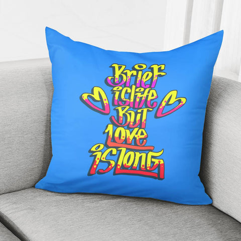 Image of Love Slogan Pillow Cover