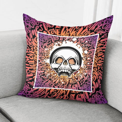 Image of Graffiti Skull Pillow Cover
