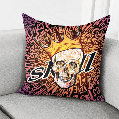 Image of Graffiti Skull Pillow Cover