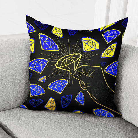 Image of Hand And Diamond Pillow Cover