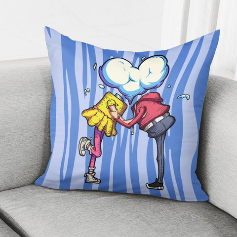 Image of Creative Love Pattern Pillow Cover