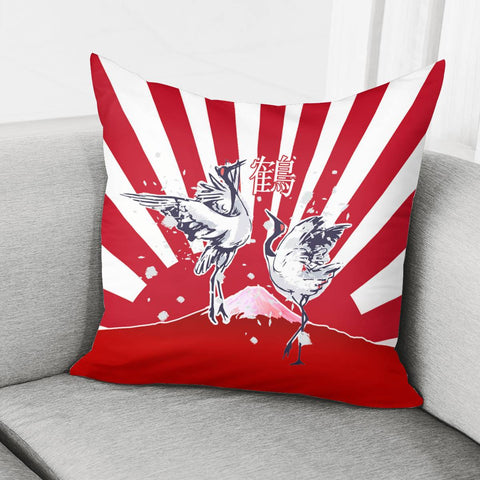 Image of Crane Pillow Cover