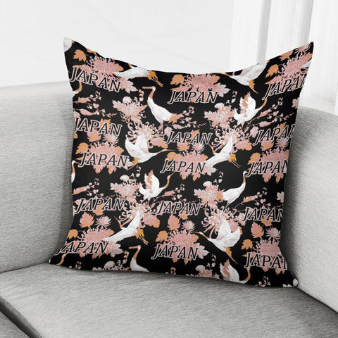 Image of Crane Pillow Cover