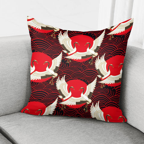 Image of Crane Pillow Cover