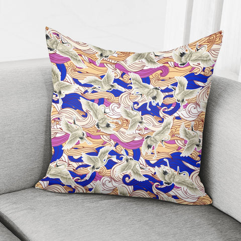 Image of Crane Pillow Cover