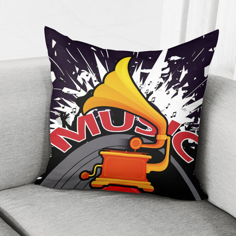 Image of Phonograph Pillow Cover