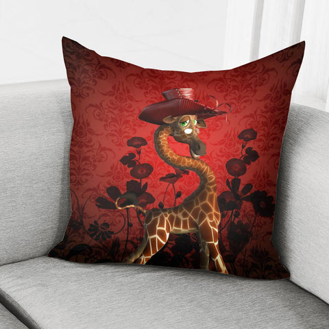 Image of Cute Giraffe Pillow Cover