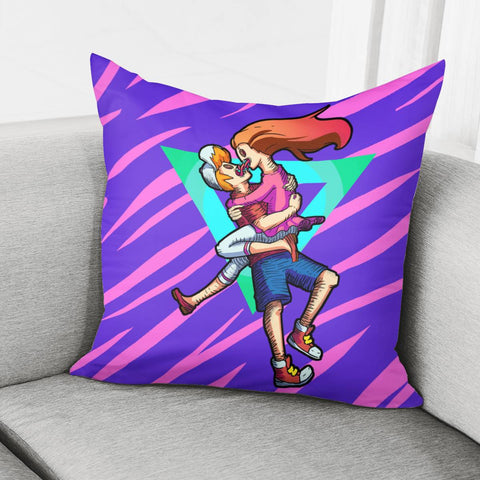 Image of Couple Graffiti Pillow Cover