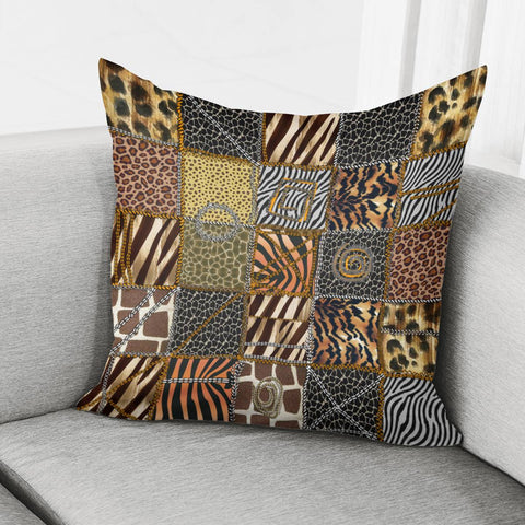 Image of Safari Patchwork Pillow Cover