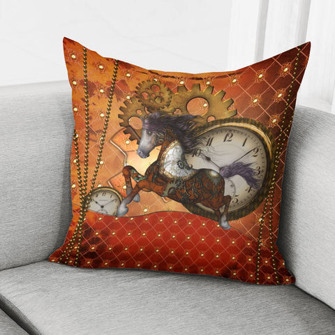 Image of Steampunk Horse Pillow Cover