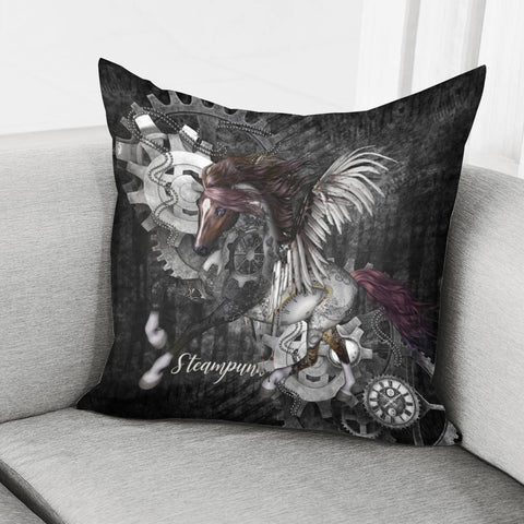Image of Awesome Steampunk Horse Pillow Cover