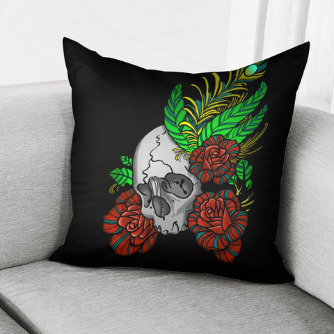 Image of Skull Pillow Cover