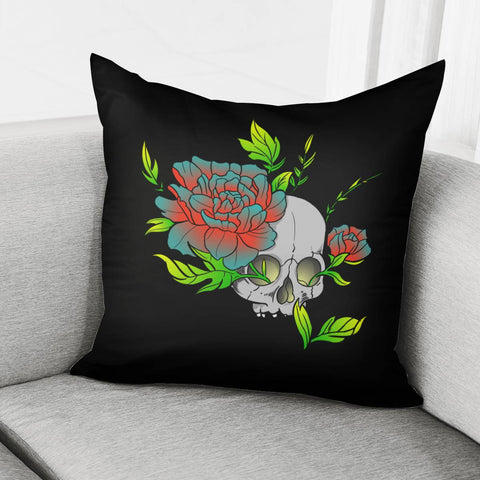 Image of Skull Pillow Cover