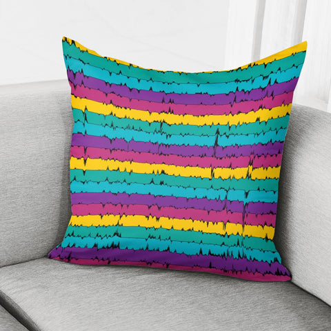 Image of Rainbow Wavelenghts Pillow Cover