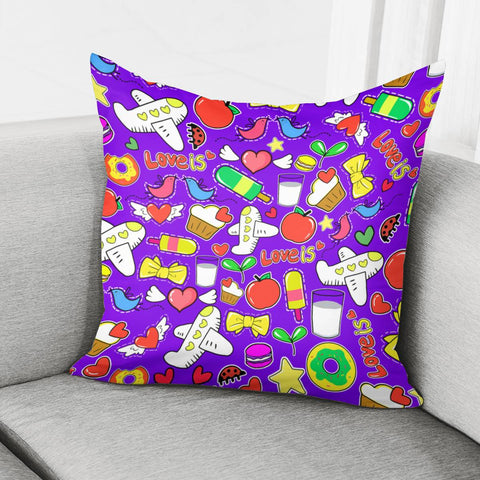 Image of Love Sticker Pillow Cover