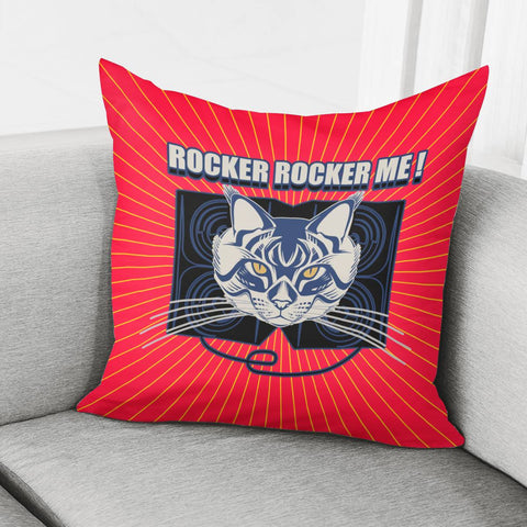 Image of Rock Cat Pillow Cover