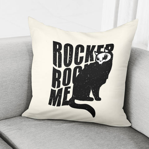 Image of Rock Cat Pillow Cover