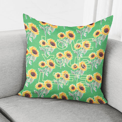 Image of Sunflower Pillow Cover