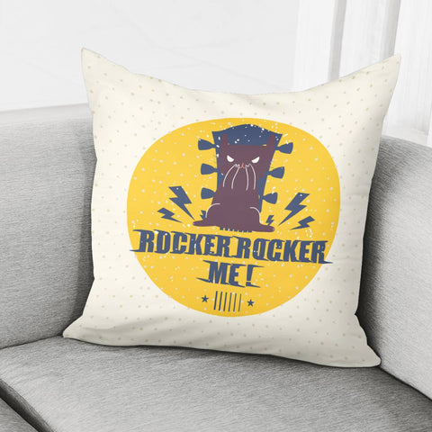 Image of Rock Cat Pillow Cover