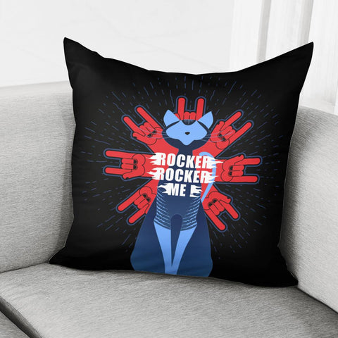 Image of Rock Cat Pillow Cover