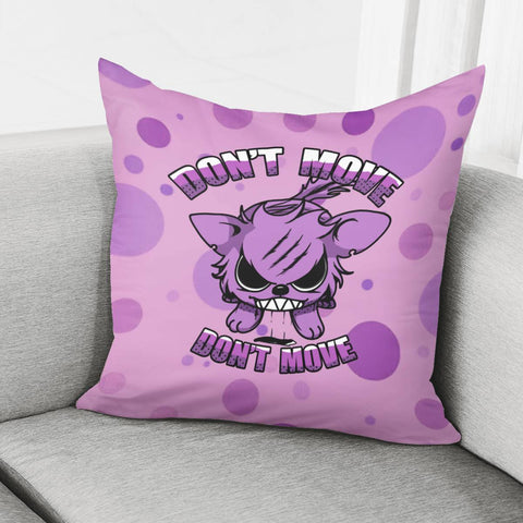 Image of Angry And Funny Cats And Spots Pillow Cover