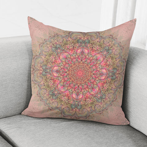 Image of Pink Mandala Pillow Cover