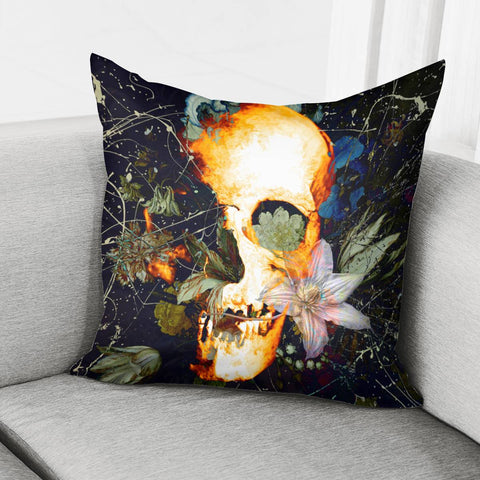 Image of The Merry Skull Pillow Cover