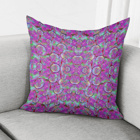 Image of Raining Flowers From Above Pillow Cover