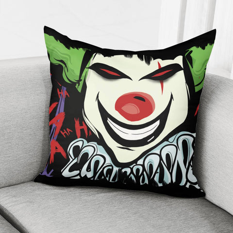 Image of Cartoon Clown Pillow Cover