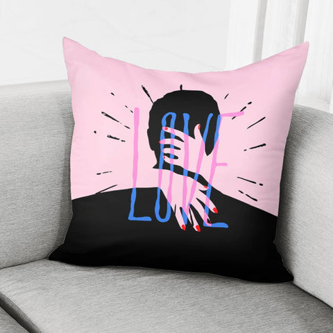 Image of Love Slogan Pillow Cover