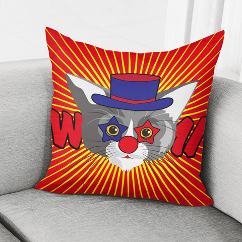 Image of Clown And Animal Pillow Cover