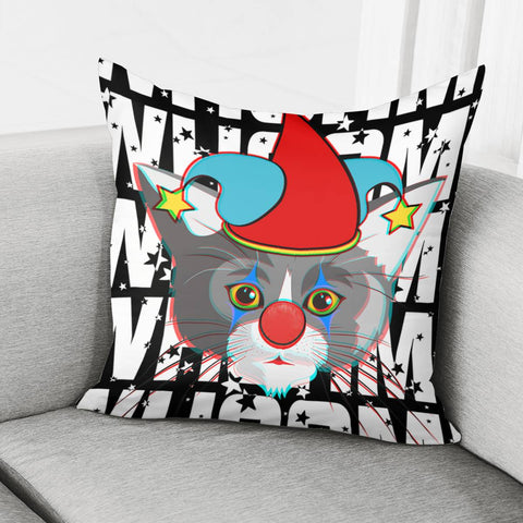 Image of Clown And Animal Pillow Cover