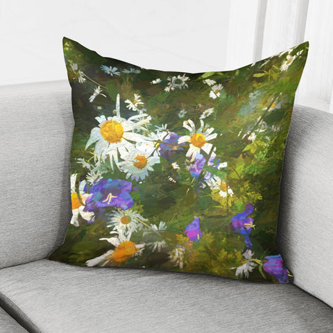 Image of Chamomile And Campanula Pillow Cover