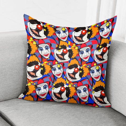 Image of Clown And Dog Pillow Cover