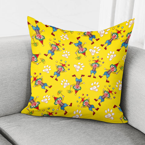 Image of Clown And Animal Pillow Cover