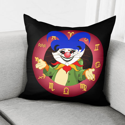 Image of Clown And Animal Pillow Cover