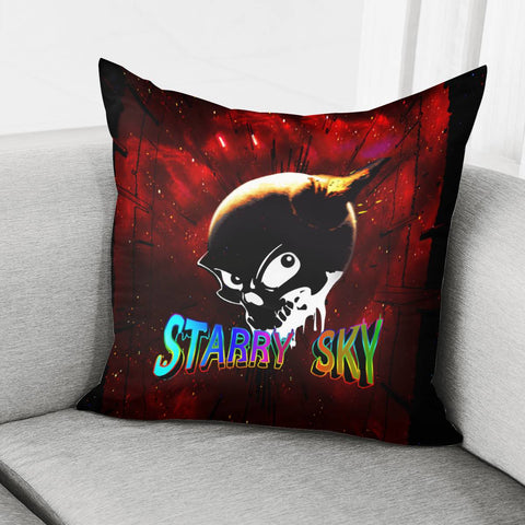 Image of Taro And Planet And Graffiti And Pop Culture And Text Pillow Cover