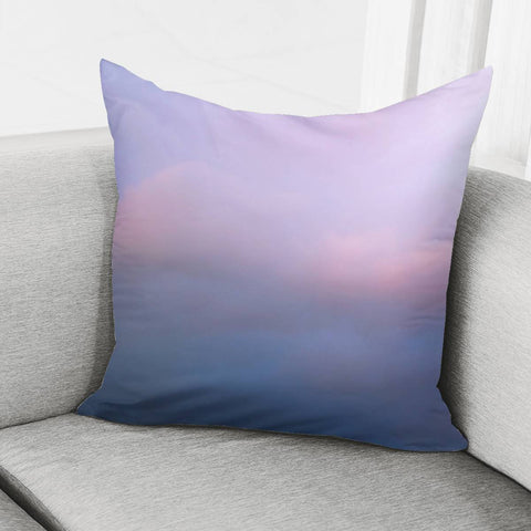 Image of Blue Pink Clouds Pillow Cover