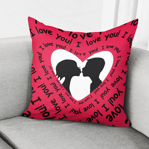 Image of Love Slogan Pillow Cover